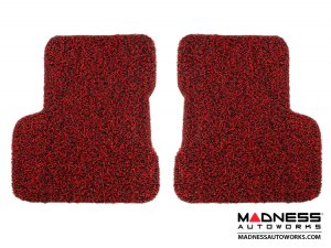 Jeep Renegade All Weather Floor Mats and Cargo Mat (set of 5) - Custom Rubber Woven Carpet - Red and Black 